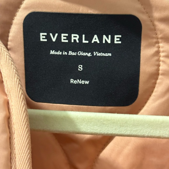 Everlane Pink Quilted Mid-Length Liner Jacket Size Small - Picture 4 of 4